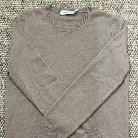 Tory Burch Bella Cashmere Sweater Tan Caramel - Picture 4 of 6